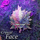Crystal Face Pin