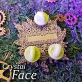 Crystal Face Pin