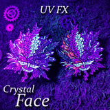 Crystal Face Pin