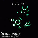 Steampunk Baby Hummingbird Pin
