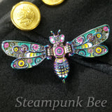 Steampunk Bee Pin Blind Bag
