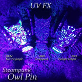 Steampunk Owl Pin