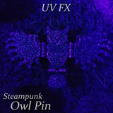 Steampunk Owl Pin