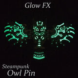 Steampunk Owl Pin
