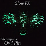 Steampunk Owl Pin
