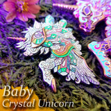 Baby Crystal Unicorn Pin Set