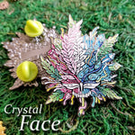 Crystal Face Pin