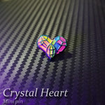 Crystal Heart Mini pin