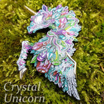 Crystal Unicorn Pin