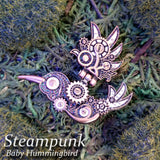 Steampunk Baby Hummingbird Pin
