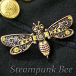 Steampunk Bee 4 Pin Set