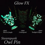 Steampunk Owl Pin
