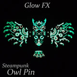 Steampunk Owl Pin